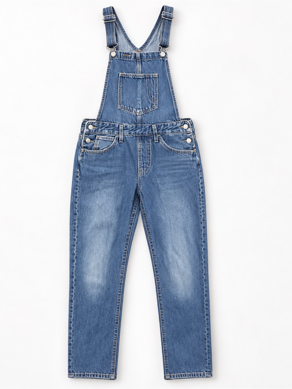 Signature by Levi Strauss Women’s Denim Overalls Size M - 8 Medium Wash
